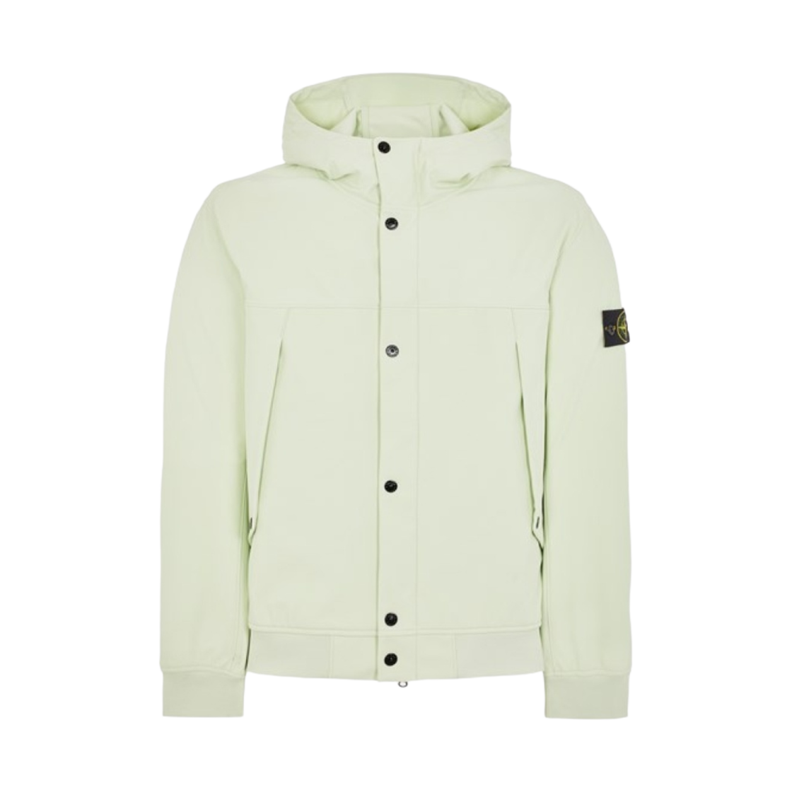 801540227-V0051 Stone Island 40227 Light Soft Shell-R E.Dye Technology In Recycled Polyester Pistachio Hooded Blouson Green - 24SS