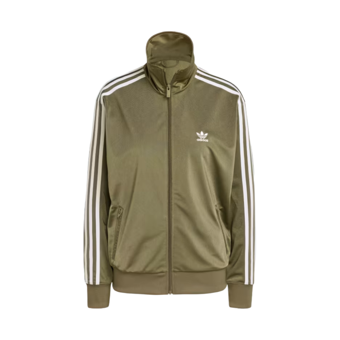 (W) 아디다스 아디컬러 클래식 루즈 파이어버드 트랙 탑 올리브 스트라타 - KR 사이즈((W) Adidas Adicolor Classic Loose Firebird Track Top Olive Strata - KR Sizing)