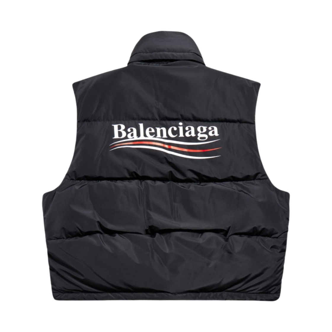 발렌시아가 폴리티컬 캠페인 코쿤 퍼퍼 자켓 질레 블랙(Balenciaga Political Campaign Cocoon Puffer Gilet Black) - 2
