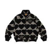 Human Made Heart Fleece Jacket Black