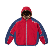 Supreme Faux Fur Reversible Hooded Track Jacket Red - 25SS
