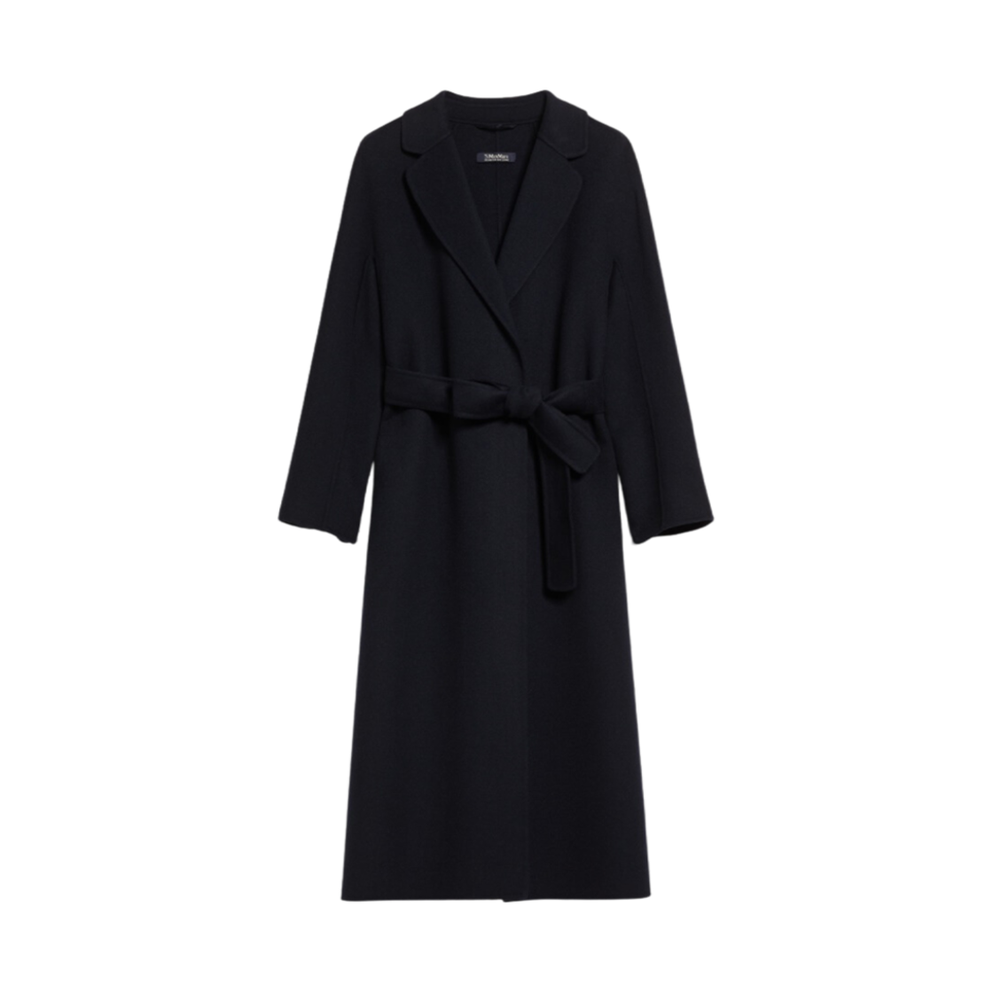 ESTURIA-013 (W) S Max Mara Esturia Long Wool Coat Black