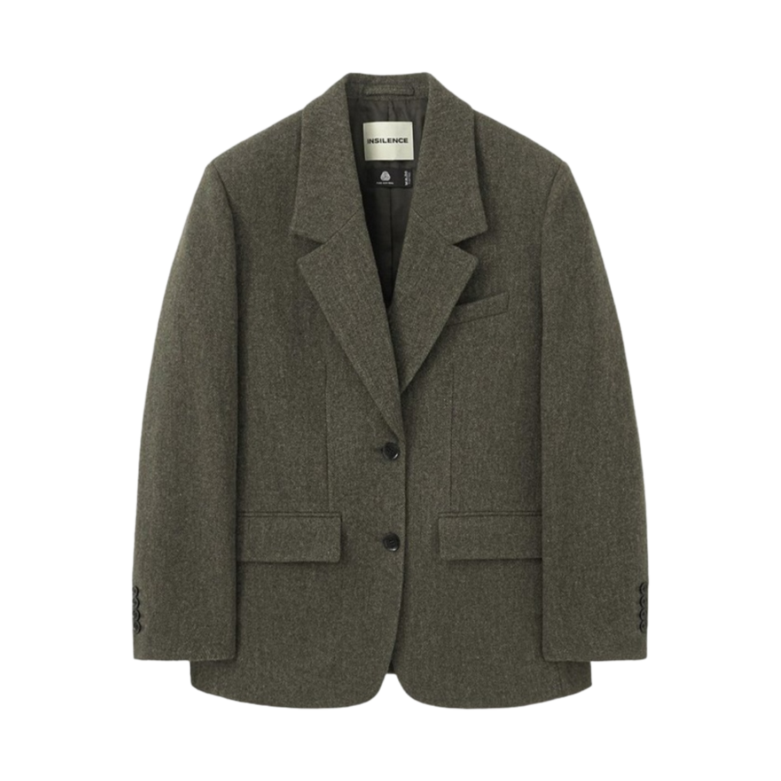 (W) 인사일런스 셔틀랜드 울 자켓 다크 브라운((W) Insilence Shetland Wool Jacket Dark Brown)