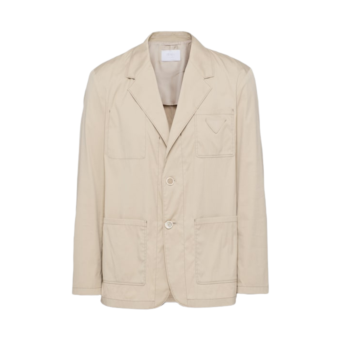 프라다 싱글 브레스티드 코튼 블렌드 자켓 코드(Prada Single-Breasted Cotton Blend Jacket Cord) - 1