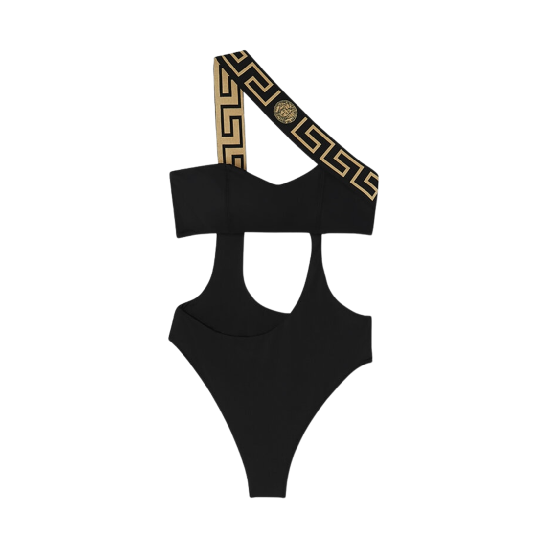 (W) 베르사체 그레카 보더 원피스 스윔수트 블랙((W) Versace Greca Border One-Piece Swimsuit Black)