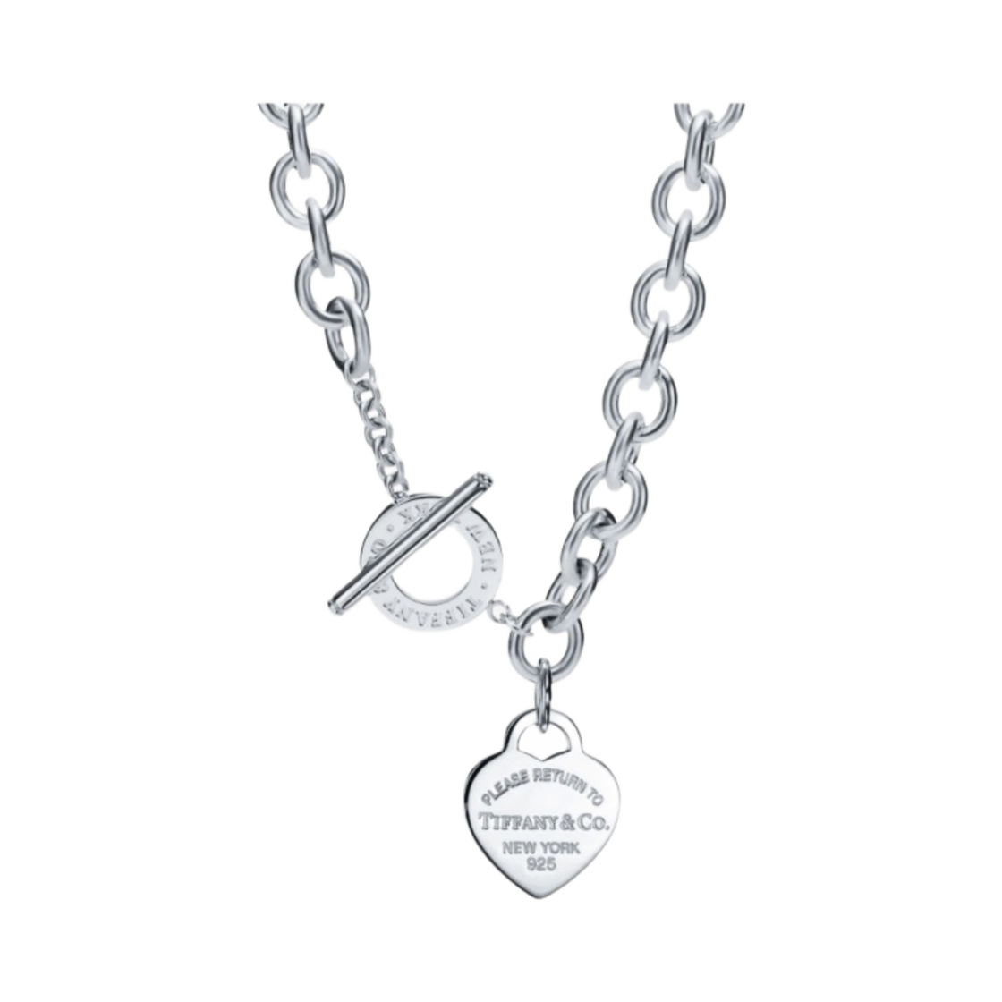 티파니 앤 코 리턴 투 티파니 하트 태그 토글 네클리스 미디움 실버