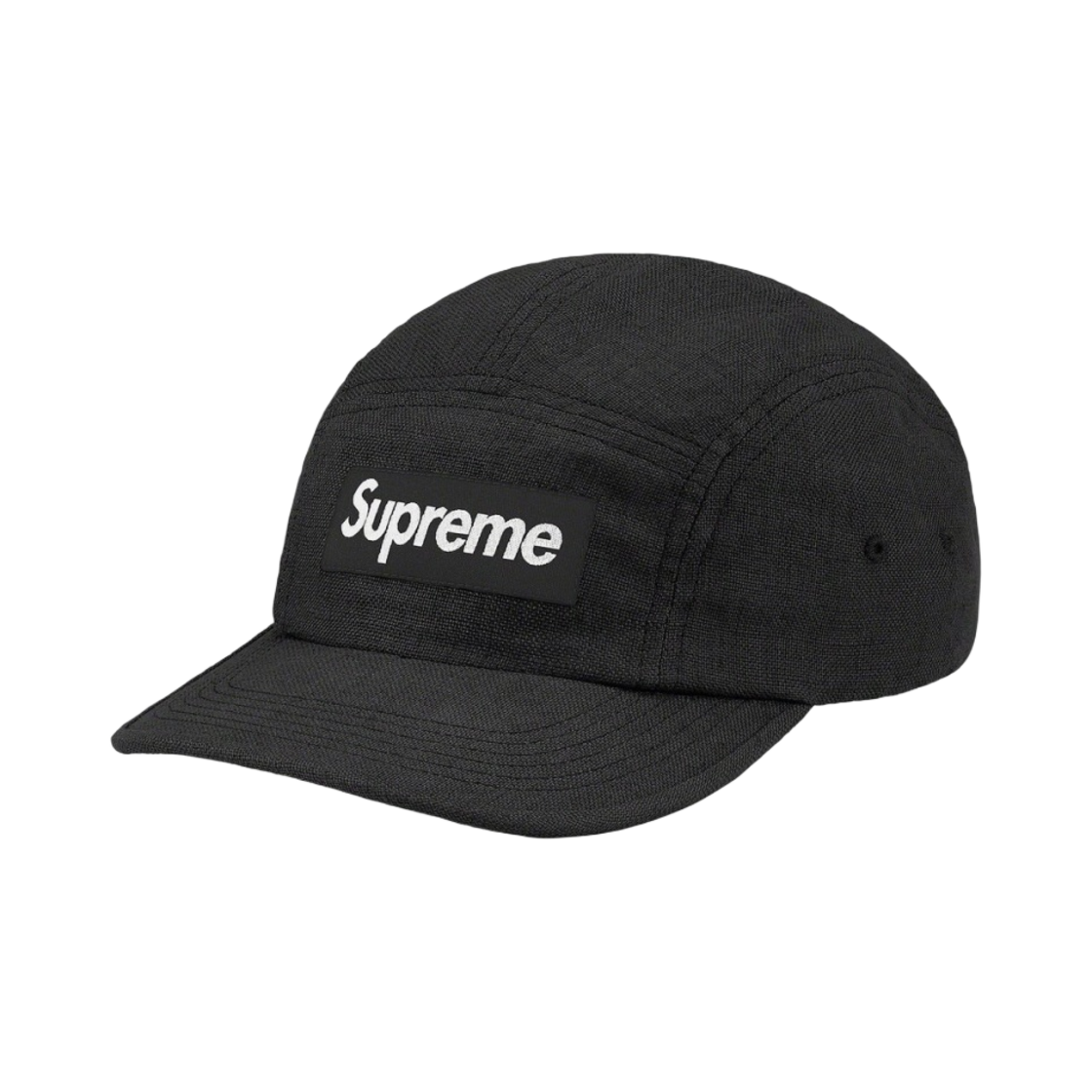 슈프림 리넨 캠프캡 블랙 - 21SS