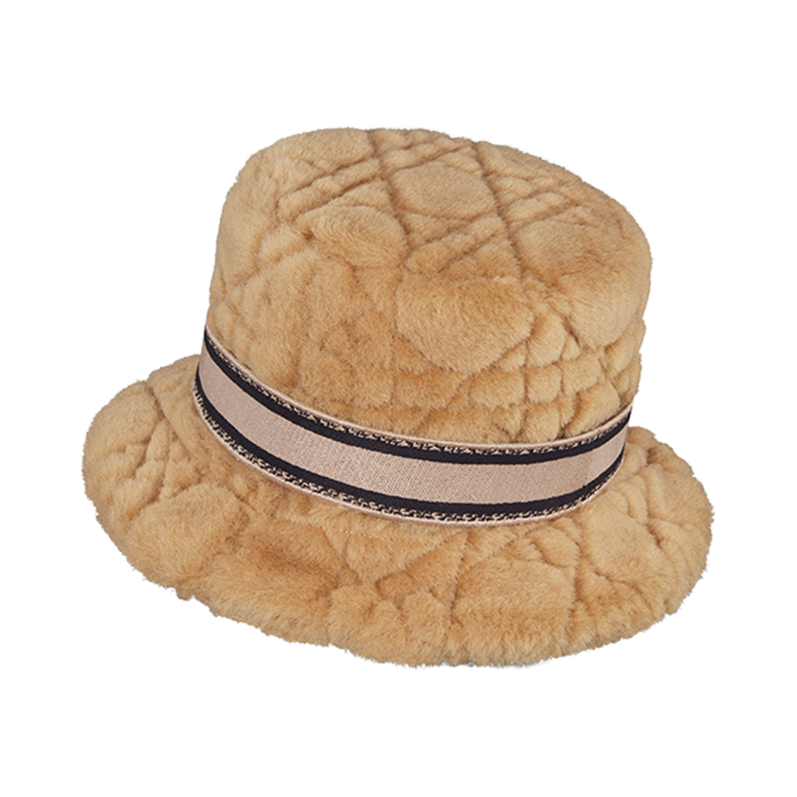 (W) 디올 D-바비 까나쥬 스몰 스몰 클로시 버킷햇 카멜((W) Dior D-Bobby Cannage Small Brim Bucket Hat Camel) - 3