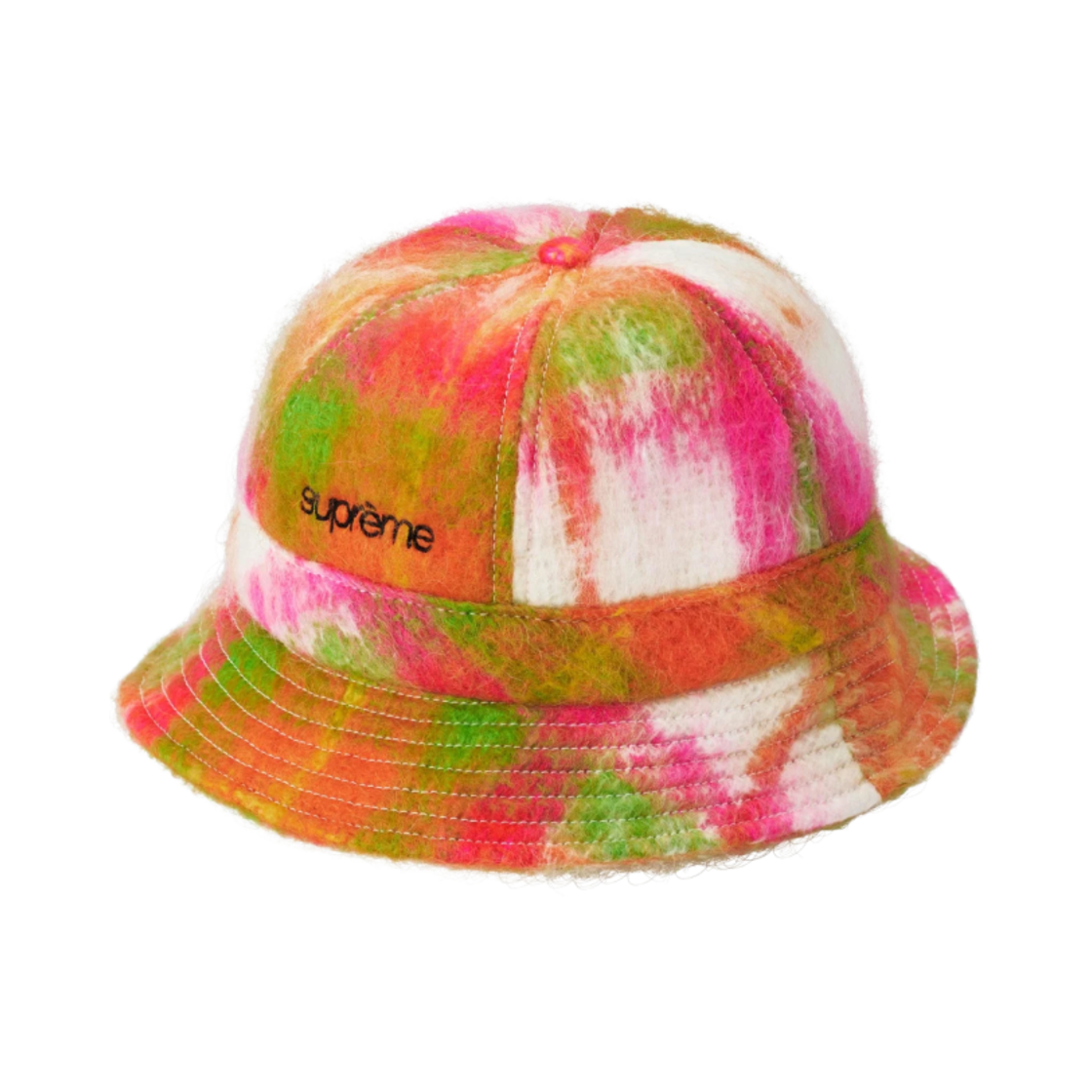 - Supreme Mohair Plaid Bell Hat Multicolor - 25SS