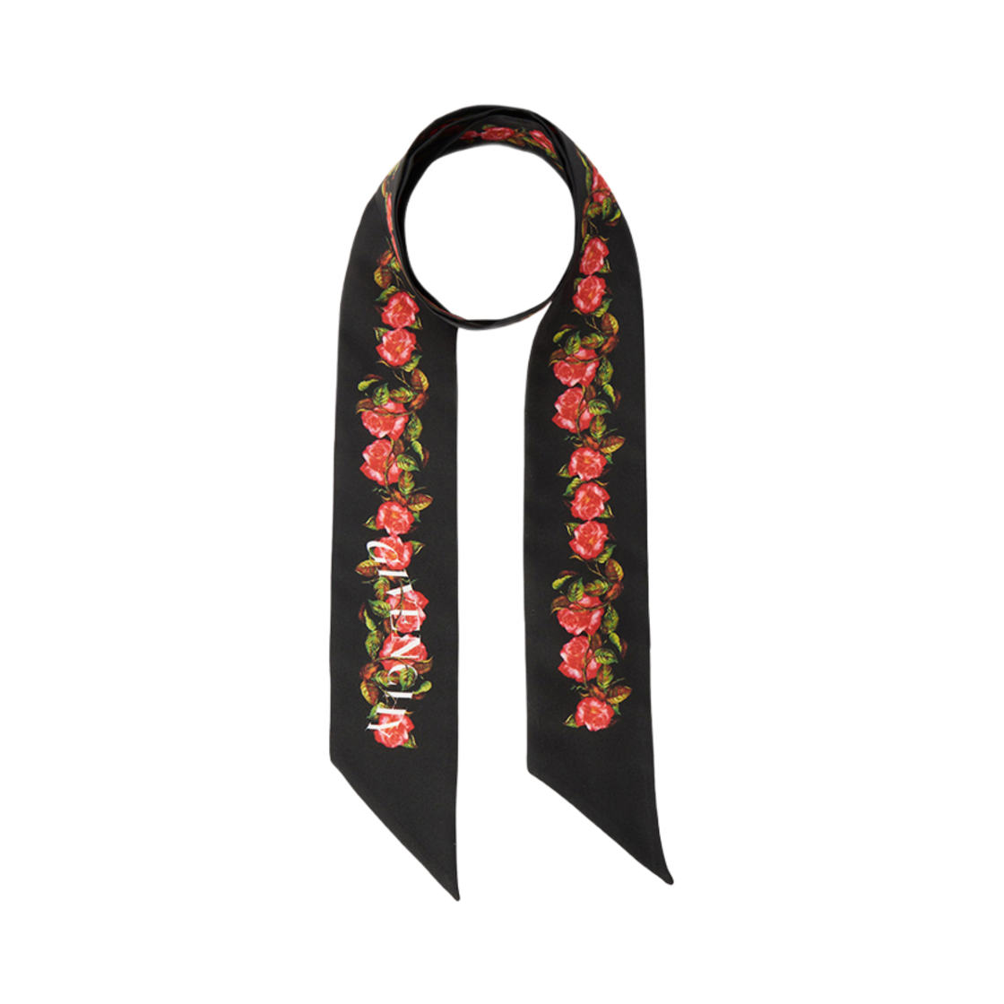 (W) 지방시 실크 스카프 블랙((W) Givenchy Silk Scarf Black)