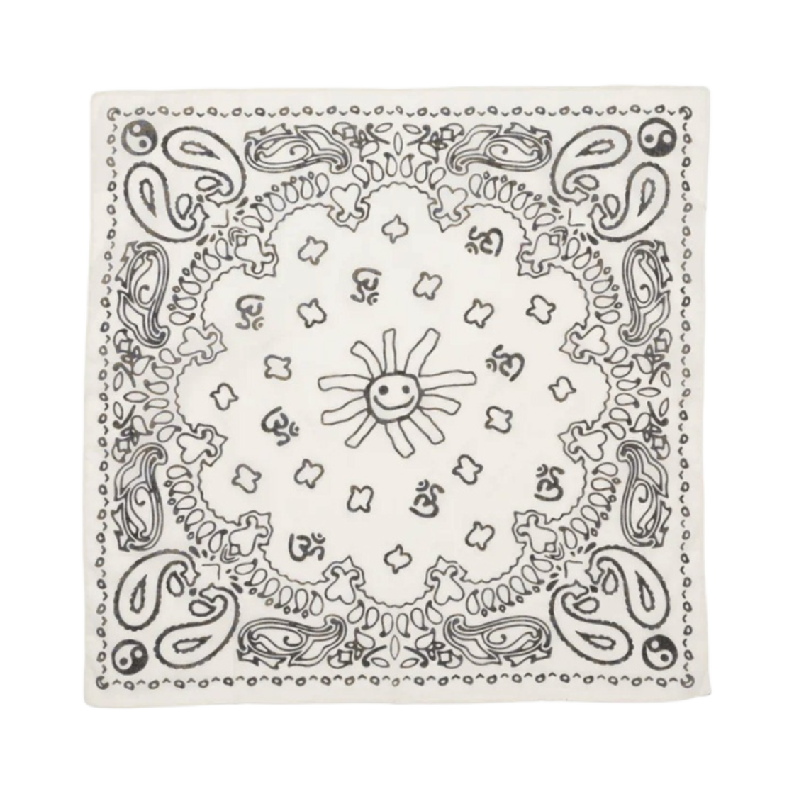 CP08GD003 Cactus Plant Flea Market White Flash Bandana White