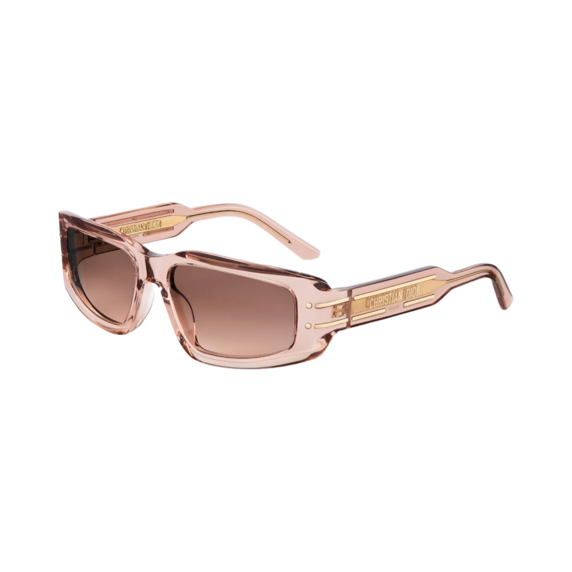 (W) 디올 디올시그니쳐 S9U 직사각형 선글라스 트랜스루센트 핑크((W) Dior Diorsignature S9U Rectangular Sunglasses Translucent Pink) - 1