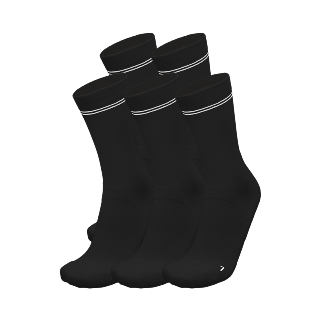 삭스업 컴프레션 러닝 크루삭스 블랙 (5 pack)(Socks Up Compression Running Crew Socks Black (5 pack))