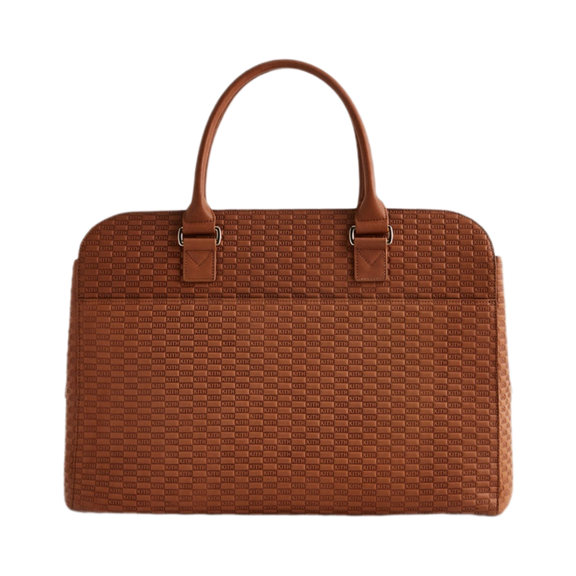 키스 모노그램 디보스 레더 도큐먼트 백 파치먼트(Kith Document Bag in Monogram Deboss Leather Parchment)