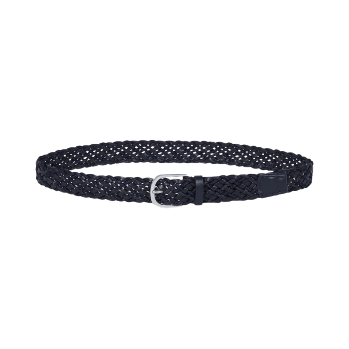 폴 스미스 레더 믹스드 위브 벨트 블랙 네이비(Paul Smith Leather Mixed Weave Belt Black Navy)