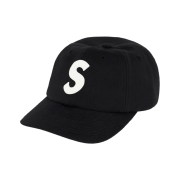 Supreme Wool S Logo 6-Panel Black - 21FW