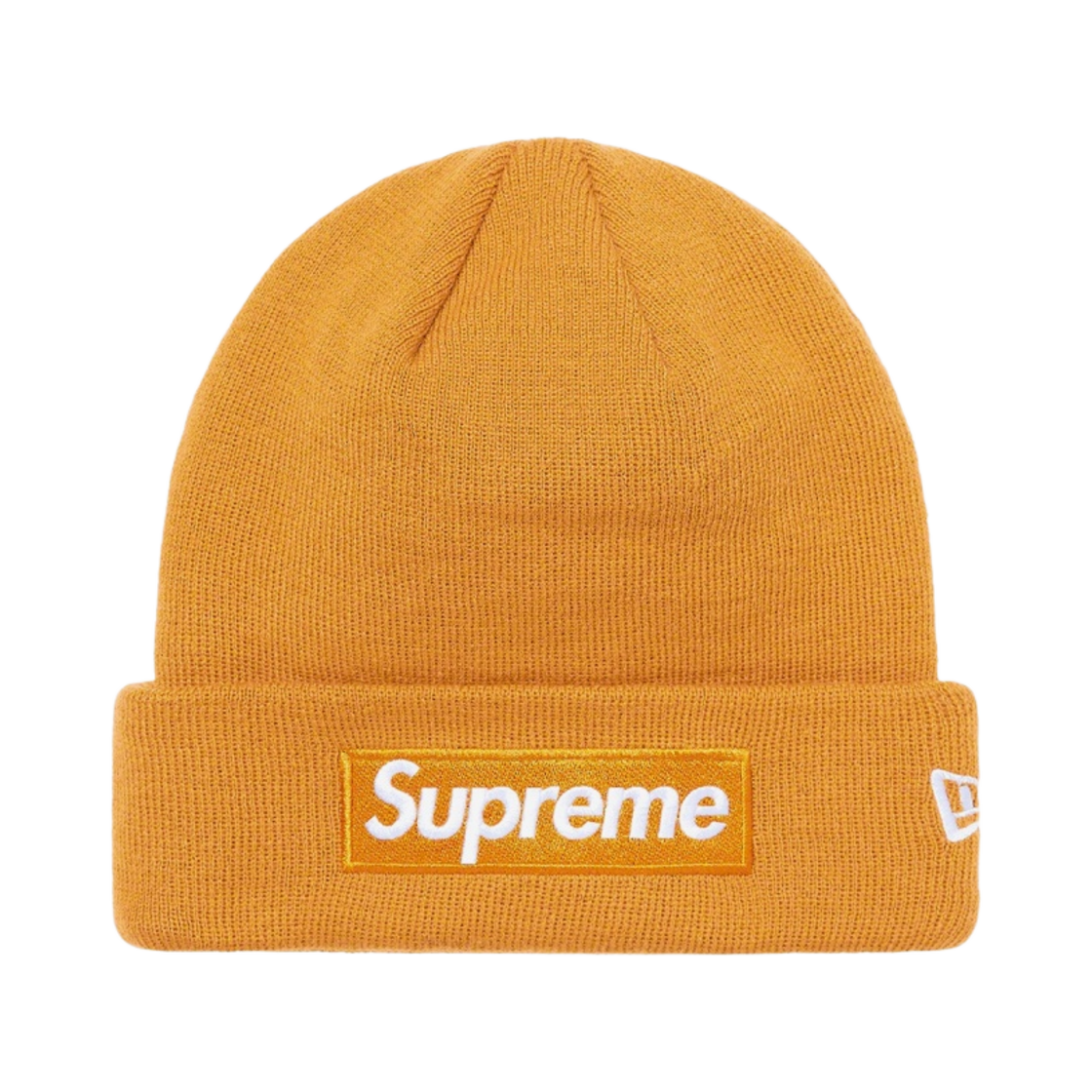 슈프림 뉴에라 박스로고 비니 라이트 머스타드 - 21FW(Supreme New Era Box Logo Beanie Light Mustard - 21FW) - 1