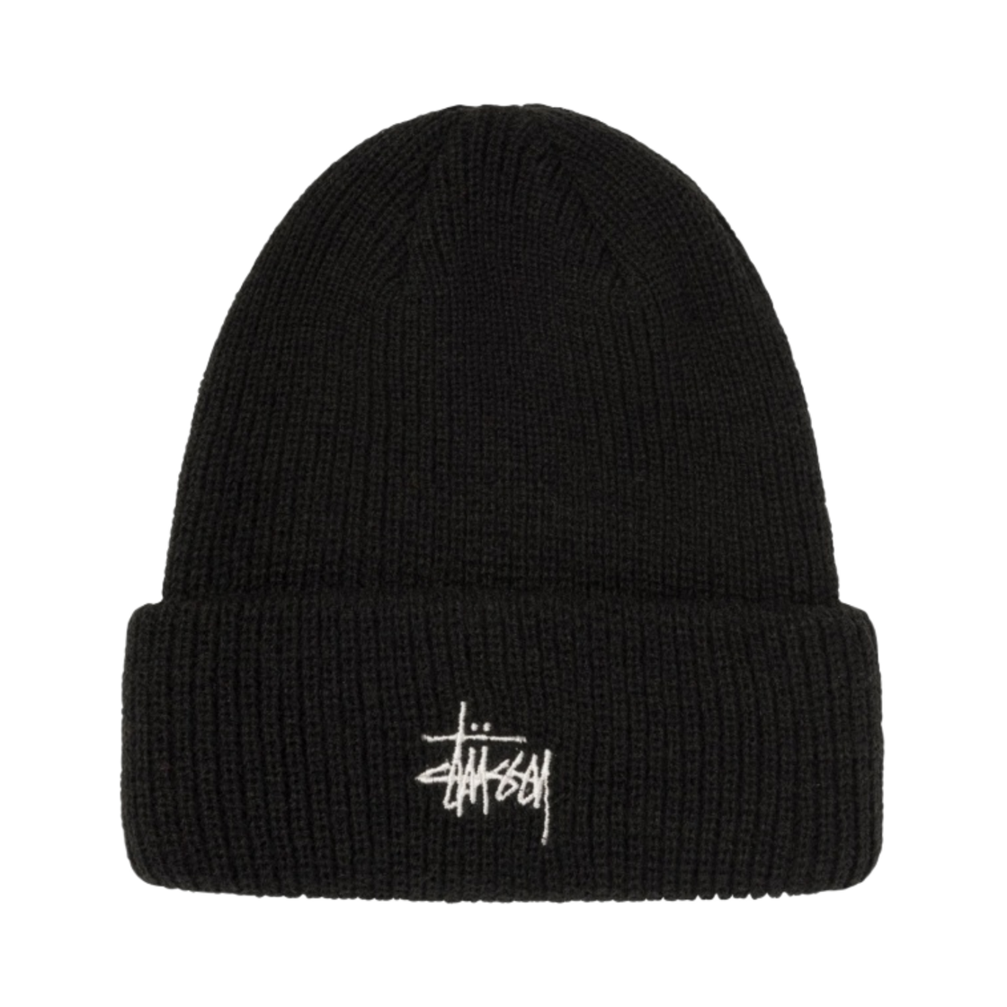 1321019 Stussy Basic Cuff Beanie Black