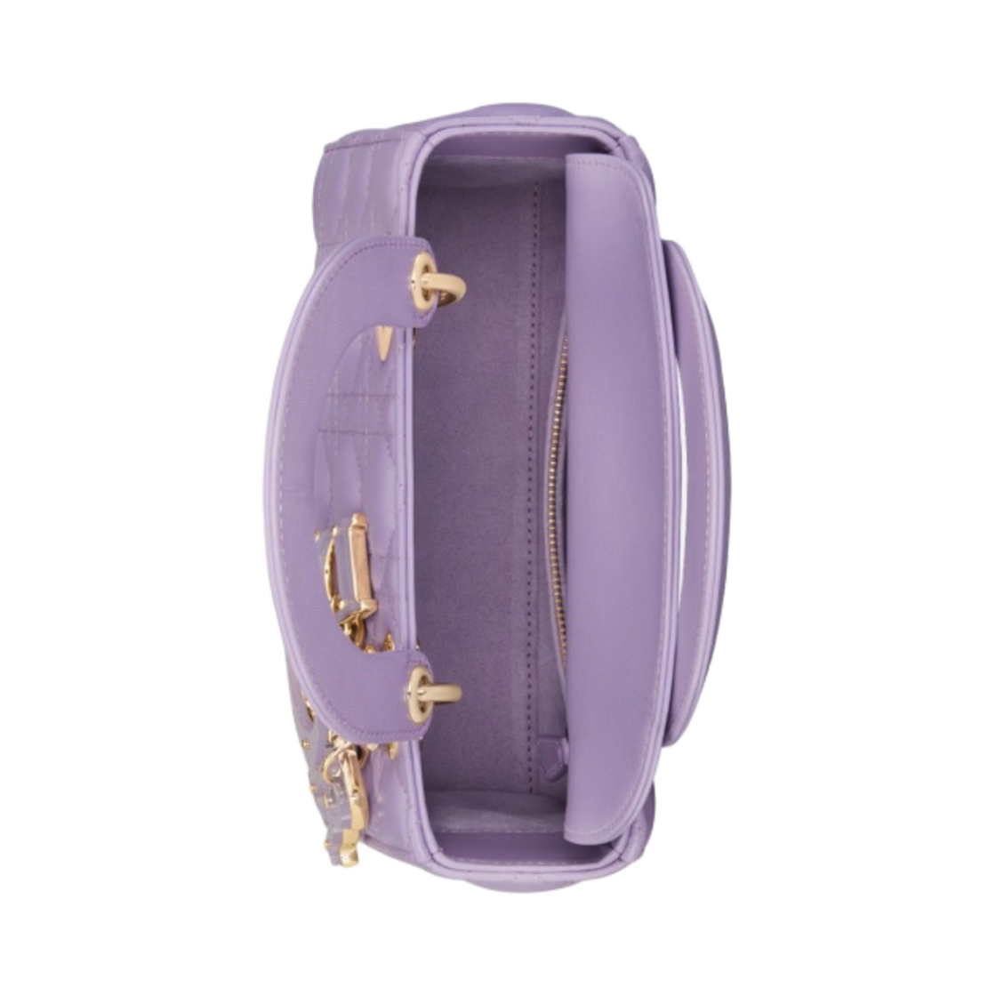 디올 스몰 레이디백 까나쥬 램스킨 라일락(Dior Small Lady Bag Cannage Lambskin Lilac) - 3