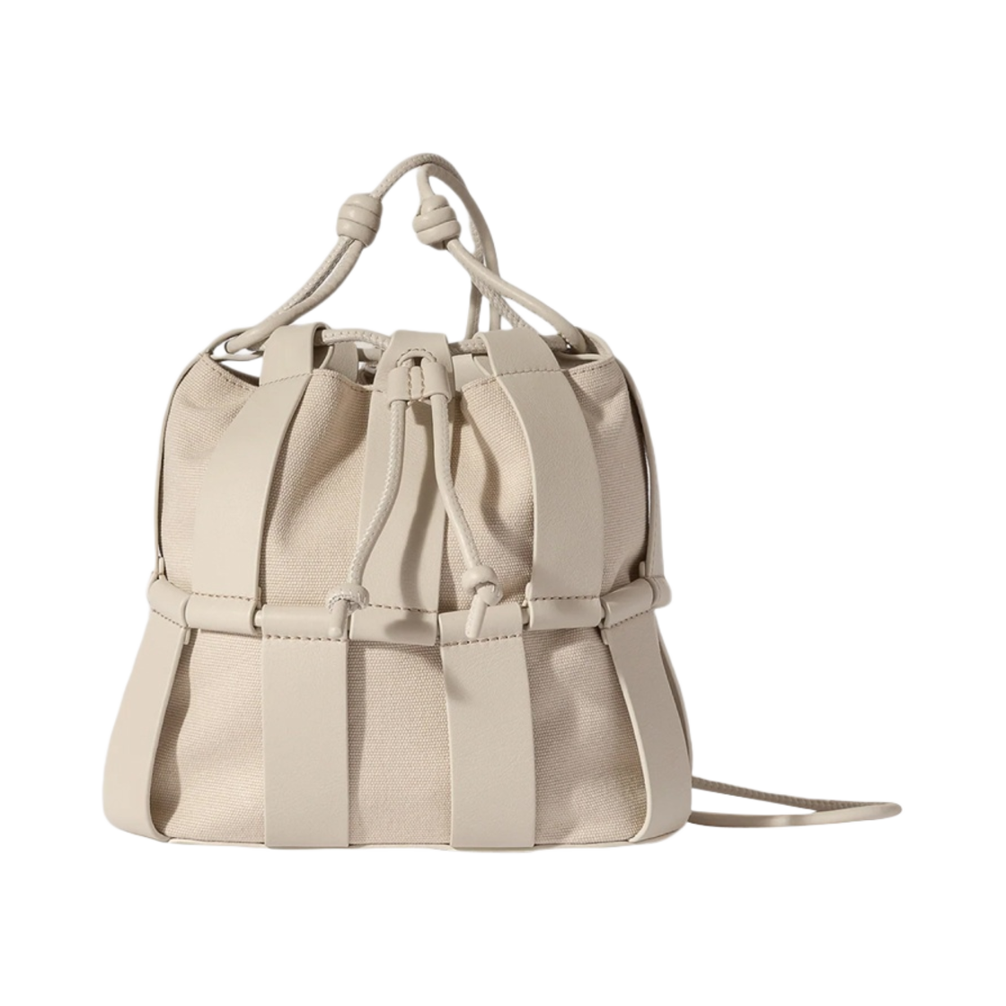 WBS22LLIN003 Hereu Llinera Drawstring Crossbody Bag Ivory Ice