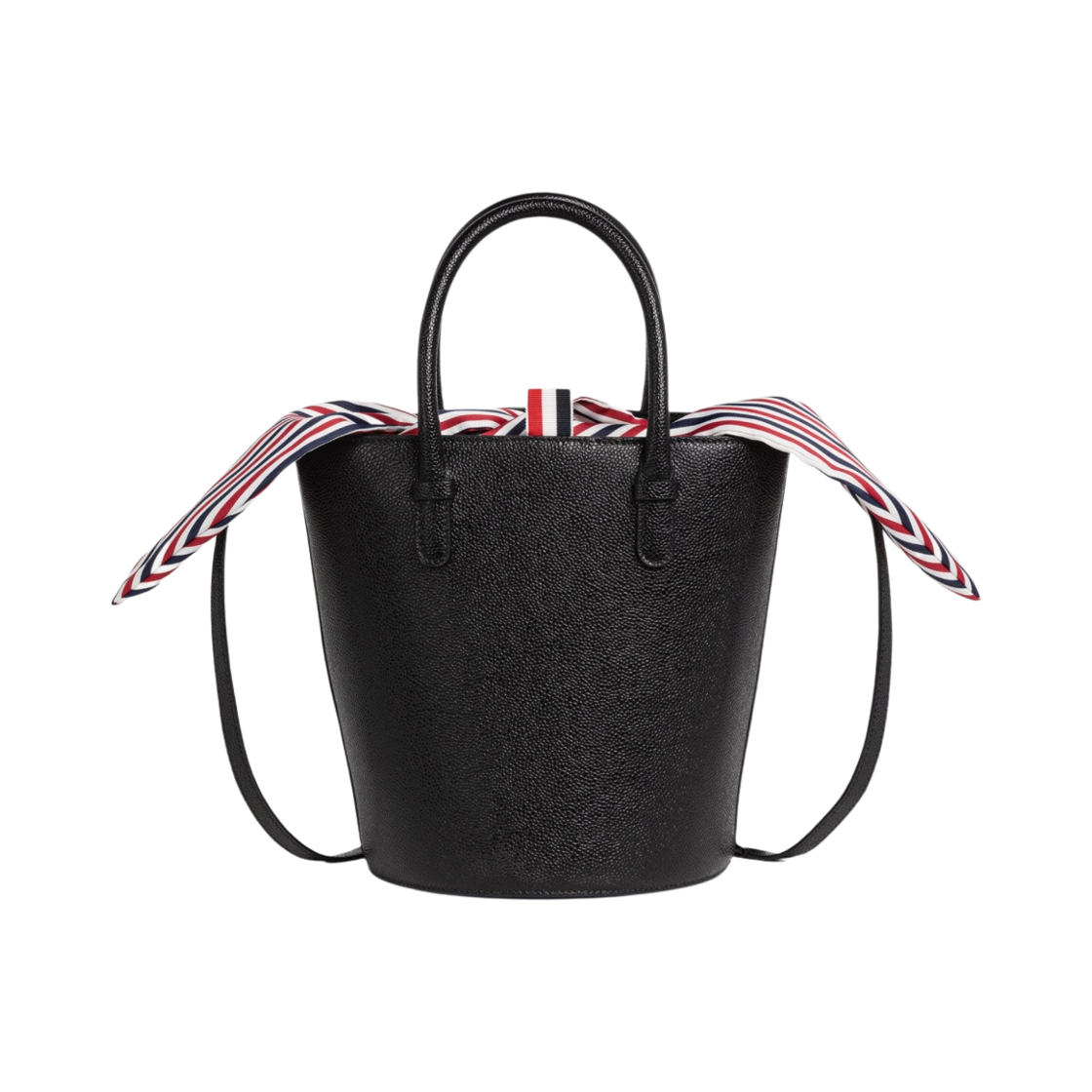 톰브라운 페블 그레인 레더 버킷백 블랙(Thom Browne Pebble Grain Leather Bucket Bag Black) - 3