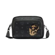 BAPE x MCM Aren Visetos Crossbody Small Black