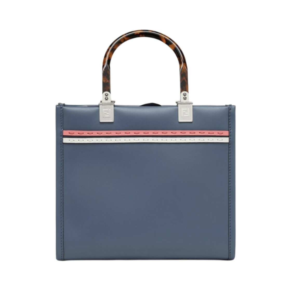 펜디 로마 선샤인 스몰 레더 쇼퍼백 블루(Fendi Roma Sunshine Small Leather Shopper Blue) - 3