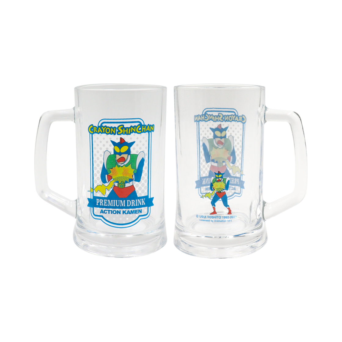 8809737863528 Crayon Shin Chan Beer Glass Action Beam
