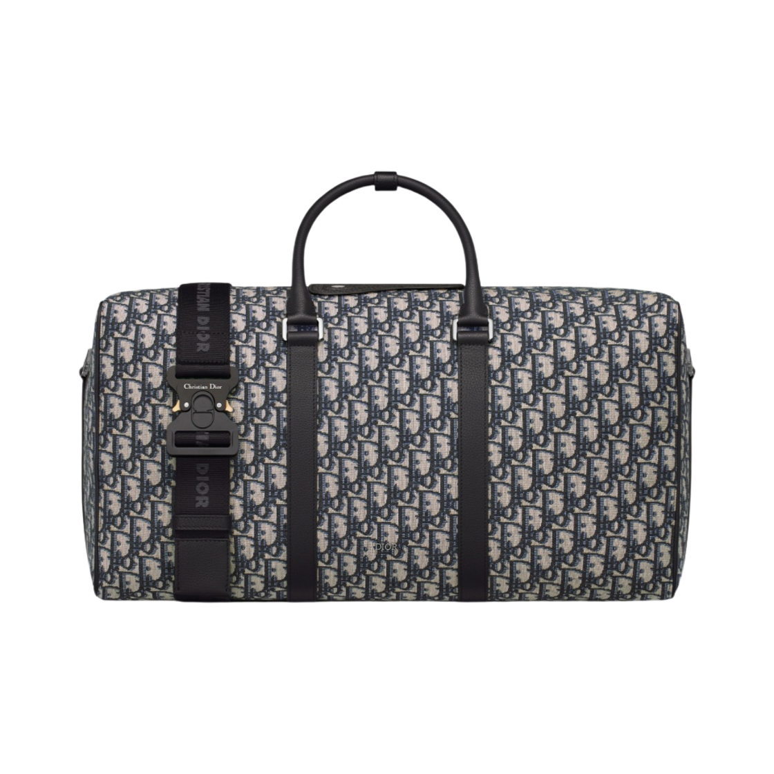 디올 링고 50 백 베이지 & 블랙 디올 오블리크 자카드