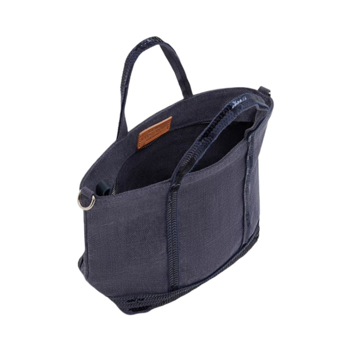 바네사 브루노 리넨 XS 카바스 토트 데님(Vanessa Bruno Linen XS Cabas Tote Denim) - 3