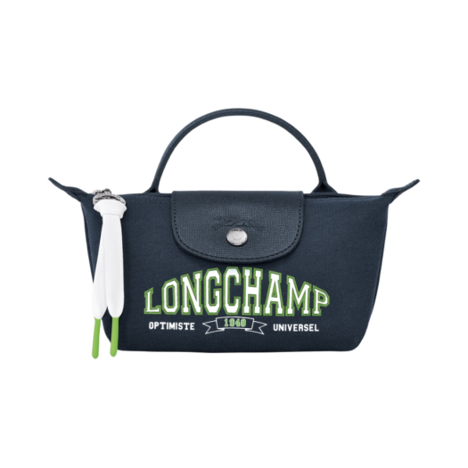 Longchamp Le Pliage Collection Canvas Pouch Navy