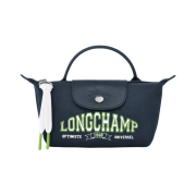 Longchamp Le Pliage Collection Canvas Pouch Navy