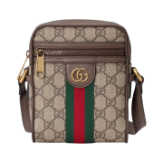 Gucci Ophidia GG Shoulder Bag Beige Ebony