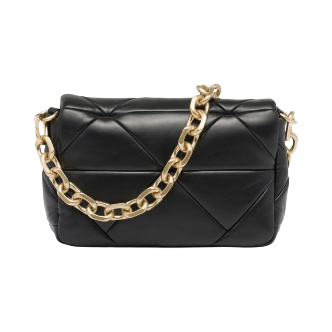 프라다 시스템 나파 패치워크 숄더백 블랙(Prada System Nappa Patchwork Shoulder Bag Black) - 2