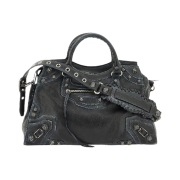 Balenciaga Neo Cagole City Handbag Black