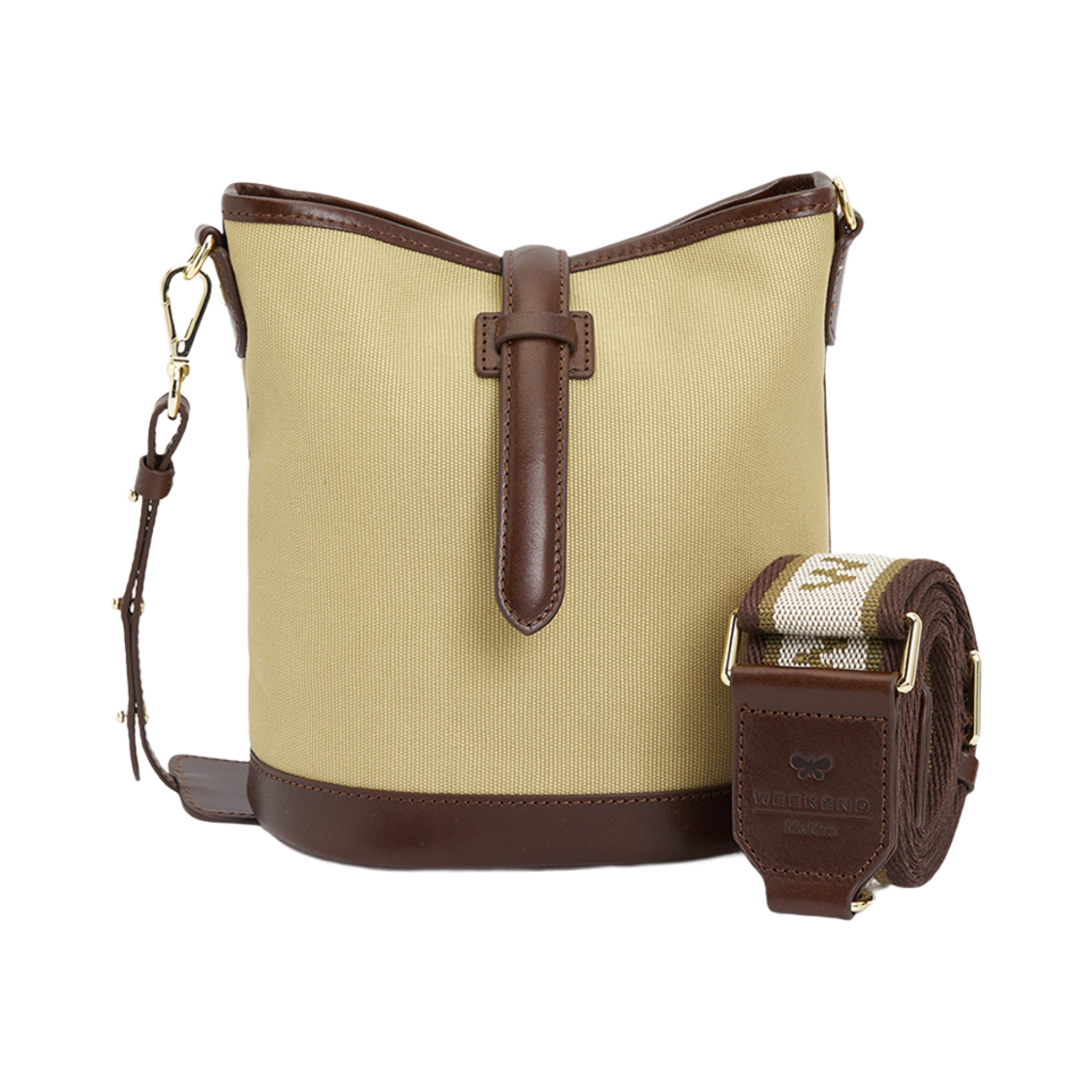 VASAIO-002 Weekend Max Mara Vasaio Bucket Bag Brown