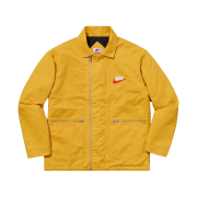 Supreme x Nike Double Zip Quilted Work Jacket Mustard - 18FW