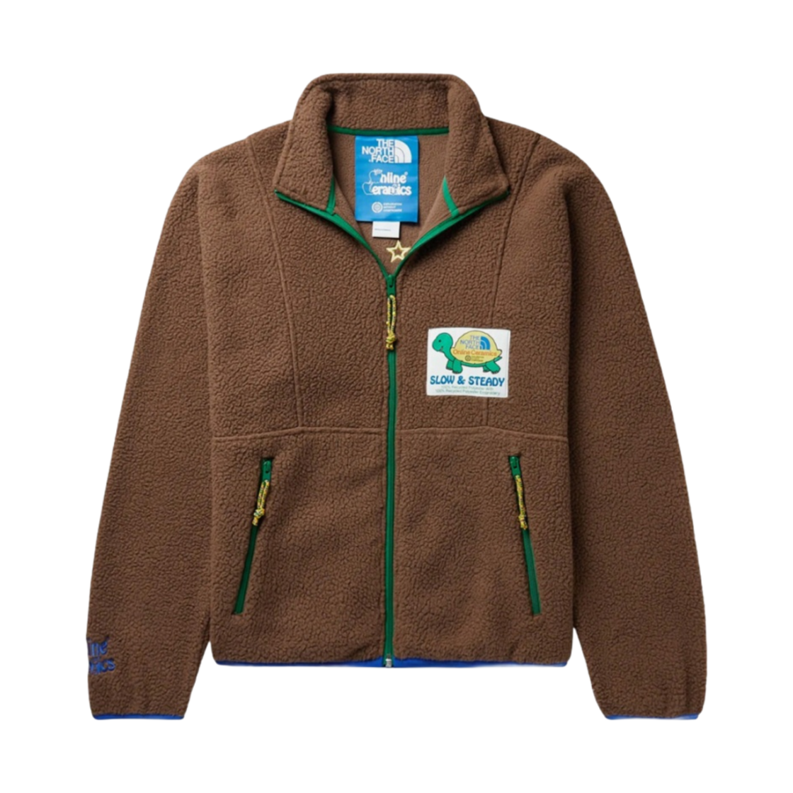 노스페이스 x 온라인 세라믹스 쉐르파 애티튜드 풀 집 자켓 어스 브라운(The North Face x Online Ceramics Sherpa Attitude Full Zip Jacket Earth Brown) - 1