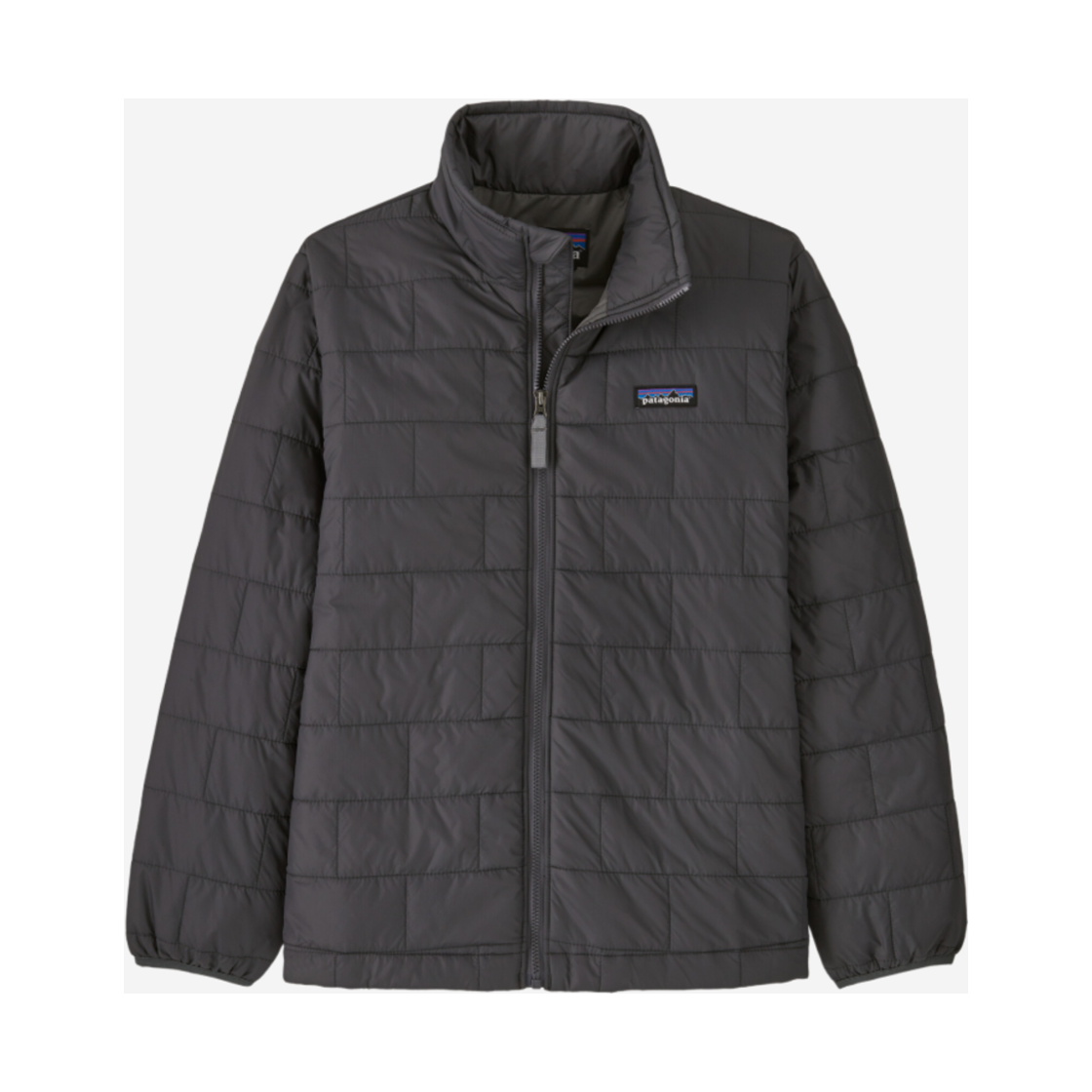 (키즈) 파타고니아 나노 퍼프 브릭 퀼티드 자켓 포지 그레이 W 노블 그레이((Kids) Patagonia Nano Puff Brick Quilted Jacket Forge Grey W Noble Grey) - 1