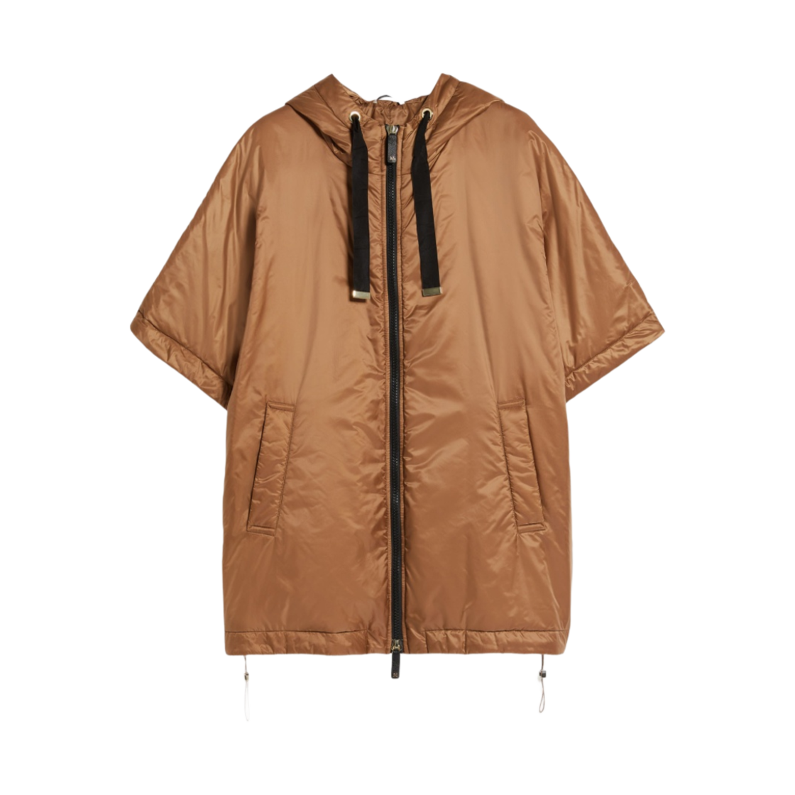 (W) 막스마라 에제모네 더 큐브 발수 소재 캔버스 케이프 카라멜((W) Max Mara Egemone The Cube Water-Repellent Canvas Cape Caramel) - 1