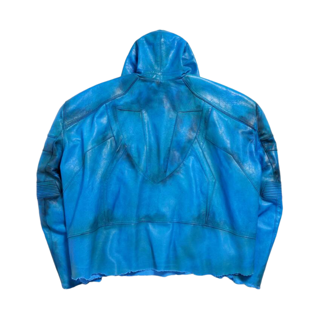 발렌시아가 후드 바이커 자켓 블루(Balenciaga Hoodie Biker Jacket Blue) - 2