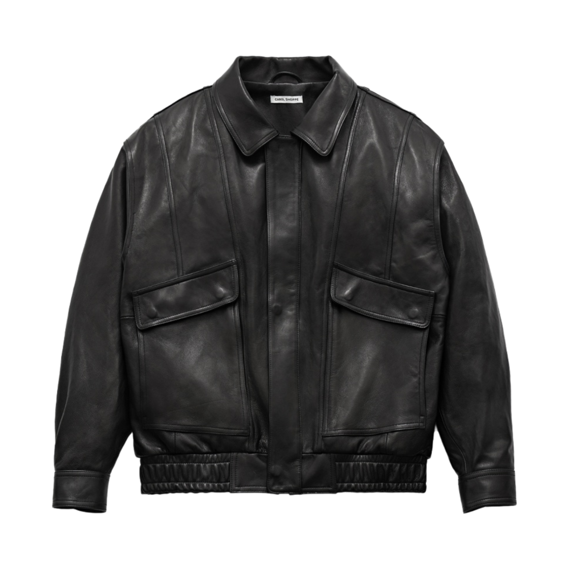 (W) 캐롤쇼페 대디 레더 자켓 블랙 (라이트 버전)((W) Carol Shoppe Daddy Leather Jacket Black (Light Ver.))