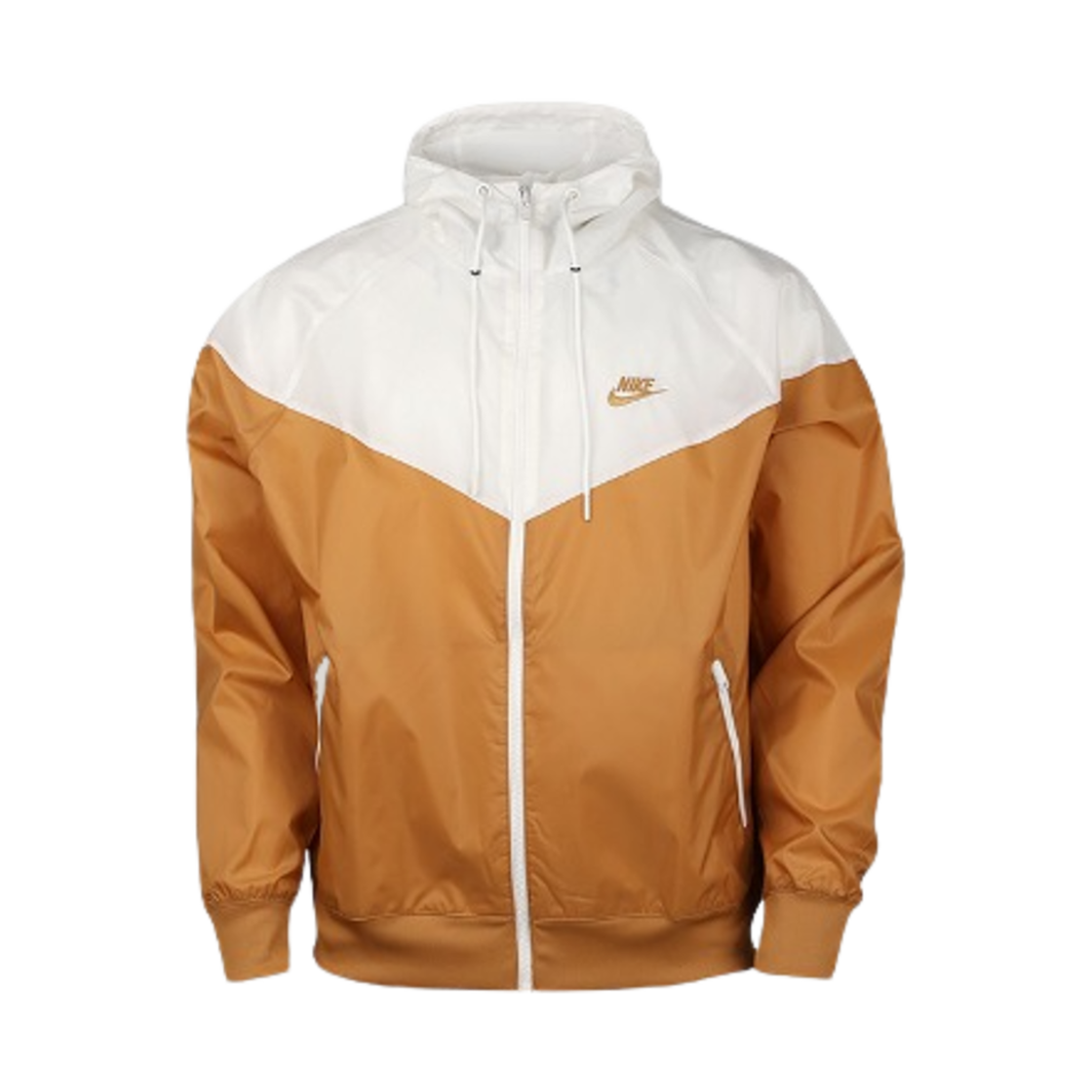 나이키 NSW 윈드러너 후드 자켓 세일 플랙스 - 아시아(Nike NSW Windrunner Hooded Jacket Sail Flax - Asia)