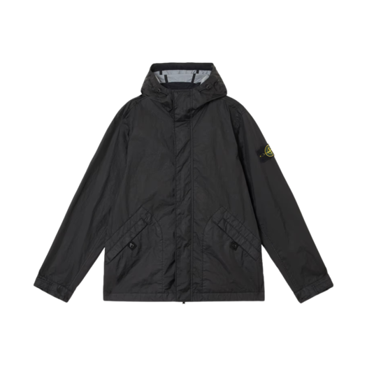K1S1541000-93S0A21-V0029 Stone Island 4100093 Water-Resistant Hooded Jacket Black - 25SS