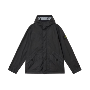 Stone Island 4100093 Water-Resistant Hooded Jacket Black - 25SS