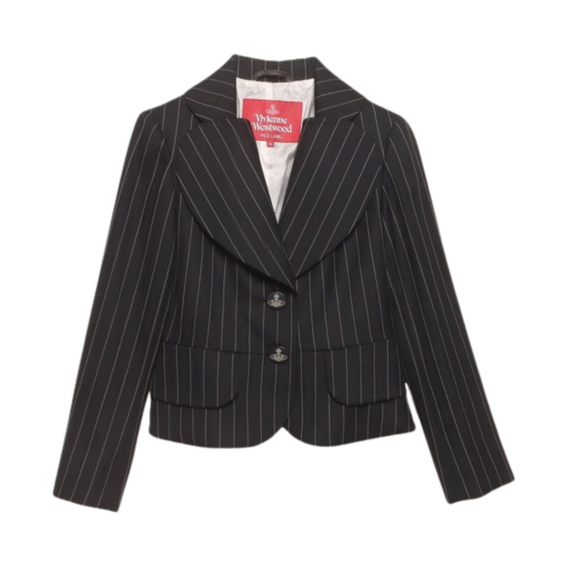 1611441001 (W) Vivienne Westwood Wool Gabarre Love Jacket Black