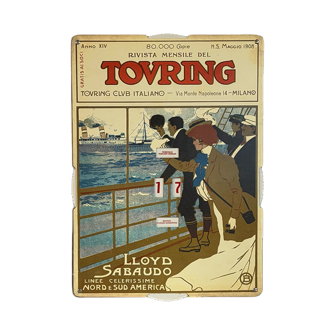 1980’s italy tovring clvb perpetual colorhouse 1980’s Italy Tovring Clvb Perpetual Calendar