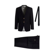 Thom Browne Super 120S Wool Twill Classic Suit Navy