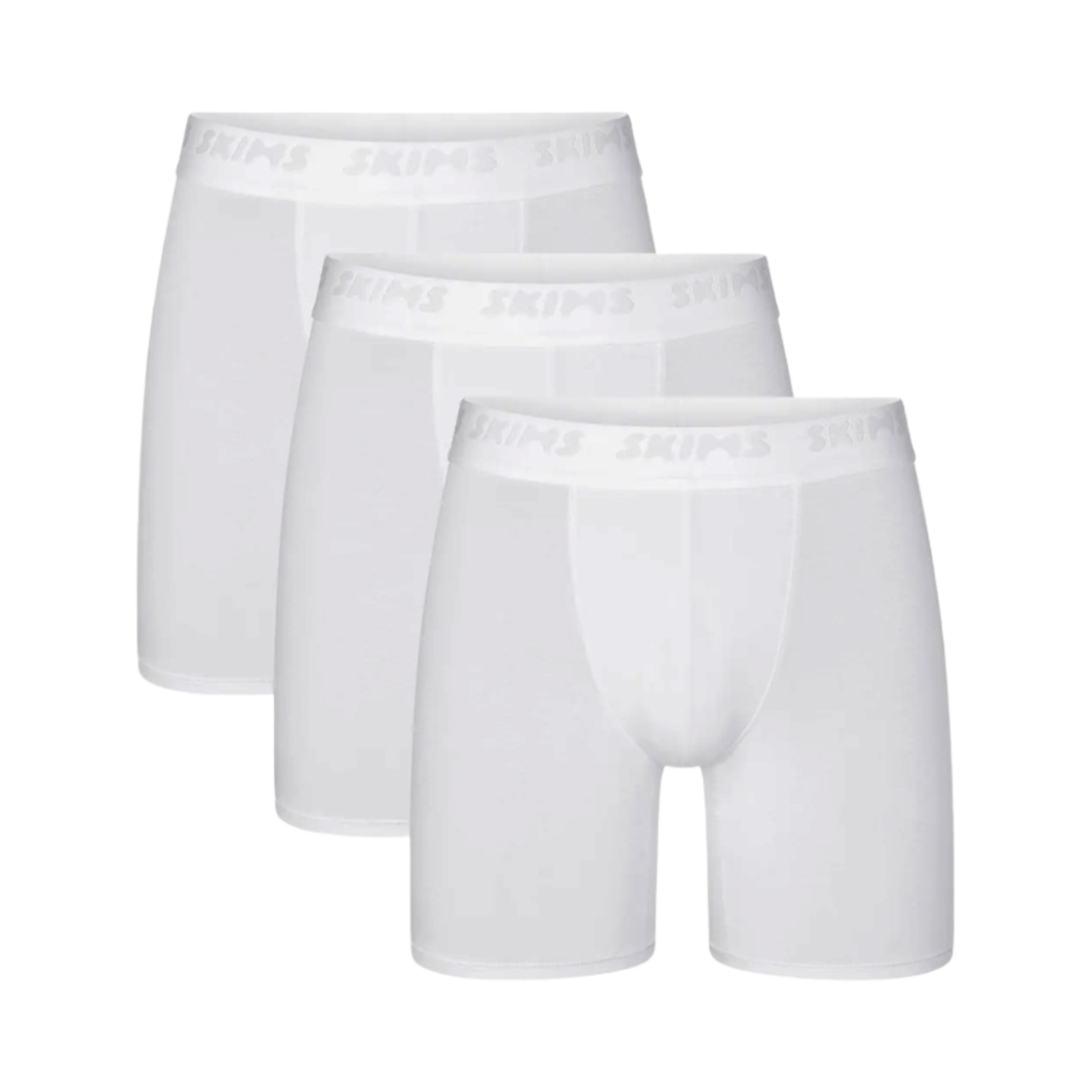 스킴스 스트레치 5 박서 브리프 3팩 초크(Skims Stretch 5 Boxer Brief 3-Pack Chalk)