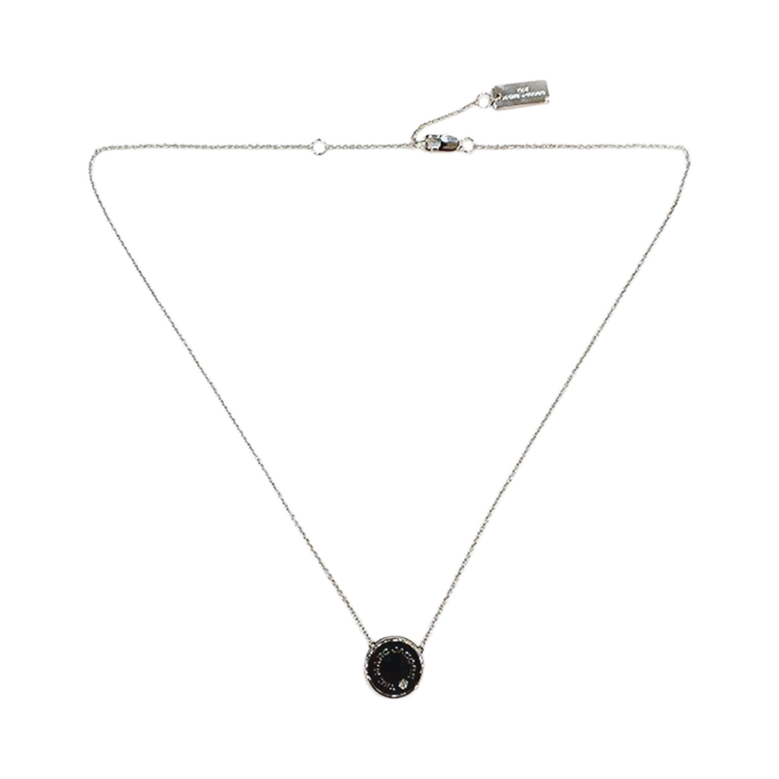 M0017166-003 Marc Jacobs The Medallion Pendant Black Silver